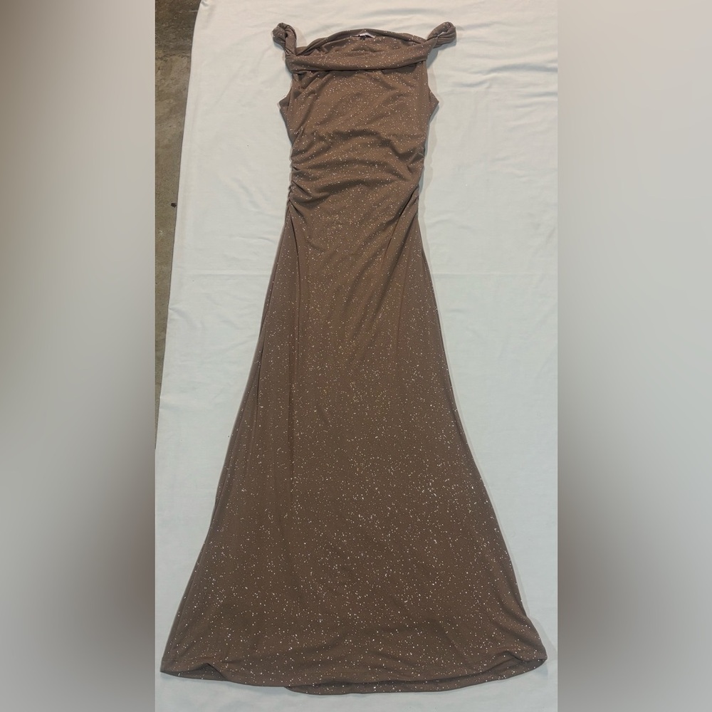 Iris Strapless Brown Gown